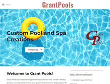 Tablet Screenshot of grantpools.com